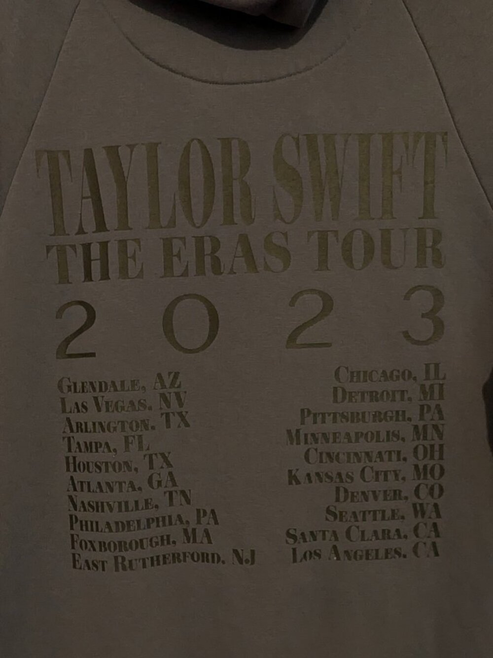 Taylor Swift Eras Tour 2023 Hoodie,Size M
